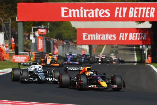 Verstappen first lap Monza