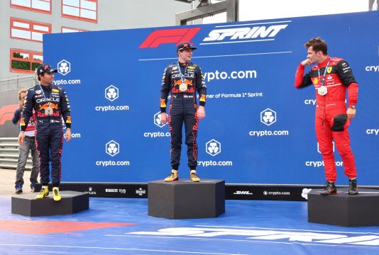 Verstappen Perez Leclerc