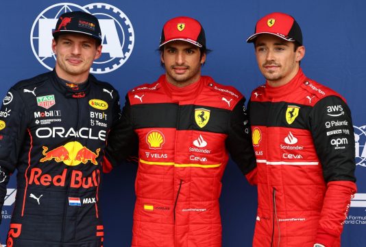 Verstappen Leclerc Sainz Silverstone