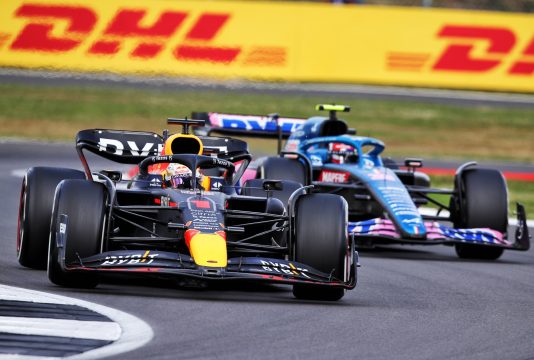 Verstappen Ocon Silverstone