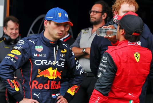 Verstappen Sainz Belgium