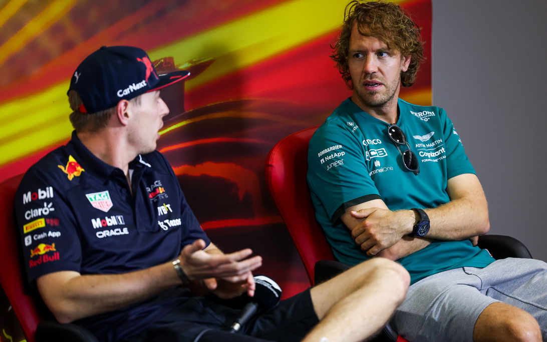 Verstappen and Vettel