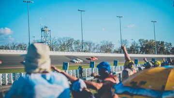 How late is the NASCAR EchoPark Automotive Grand Prix today?