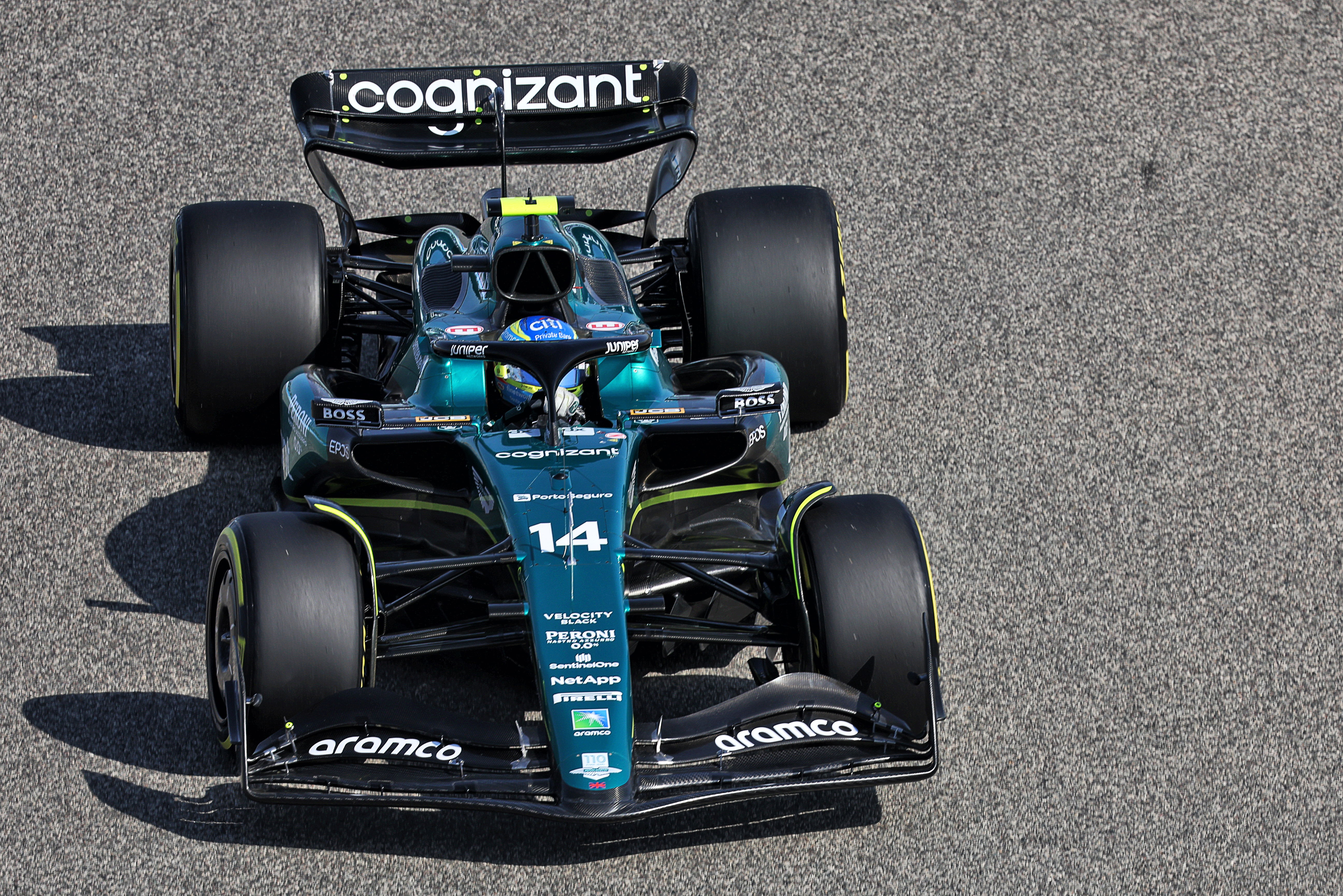Alonso Aston Martin FP1 Bahrain GP