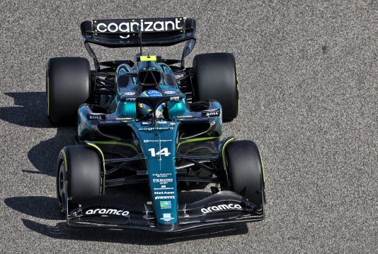 Alonso Aston Martin FP1 Bahrain GP