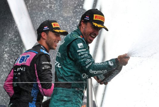 Alonso Gasly podium Zandvoort