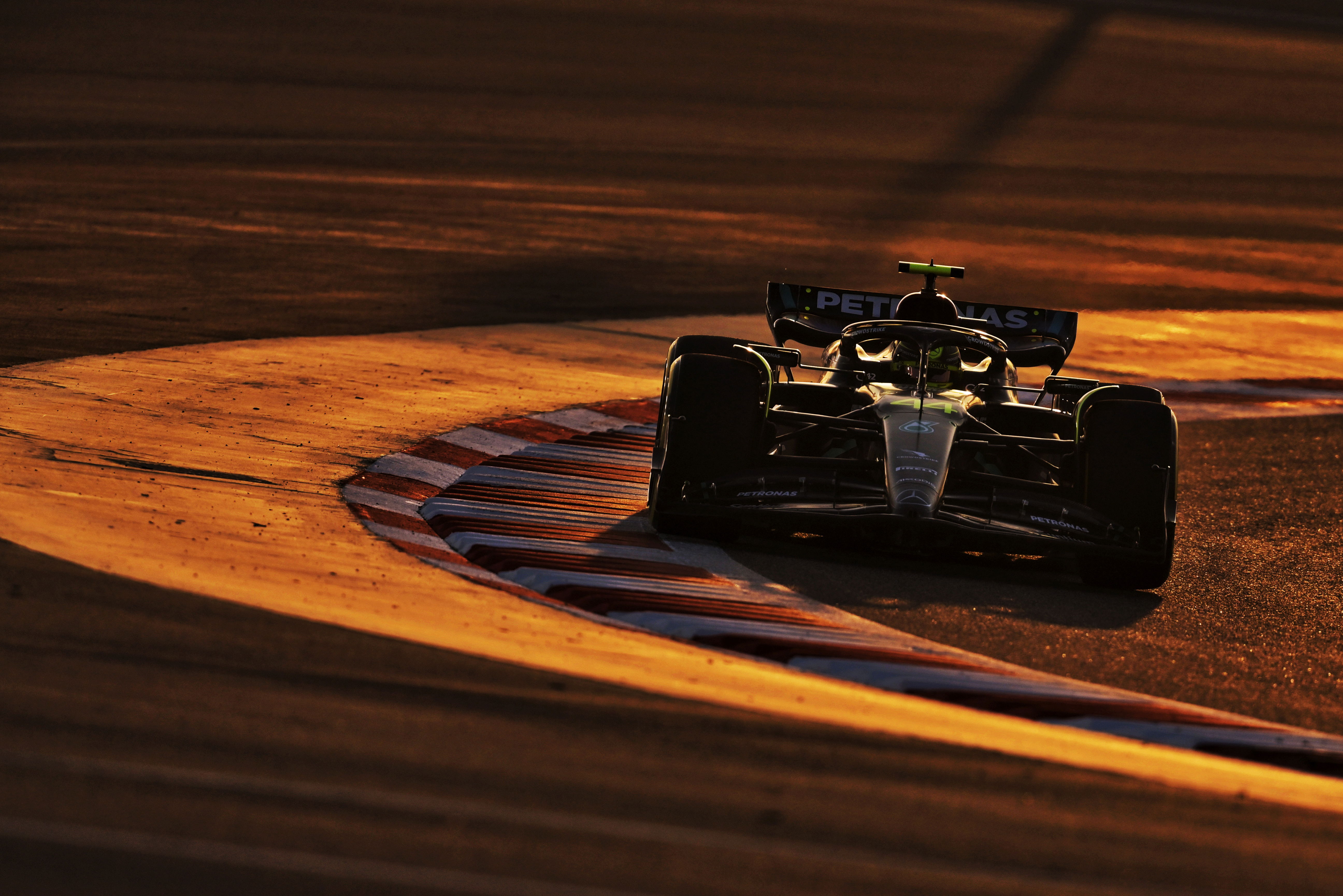 Hamilton Mercedes Bahrain Test Day One PM 03