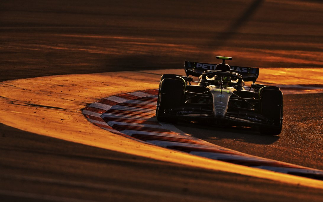 Hamilton Mercedes Bahrain Test Day One PM 03