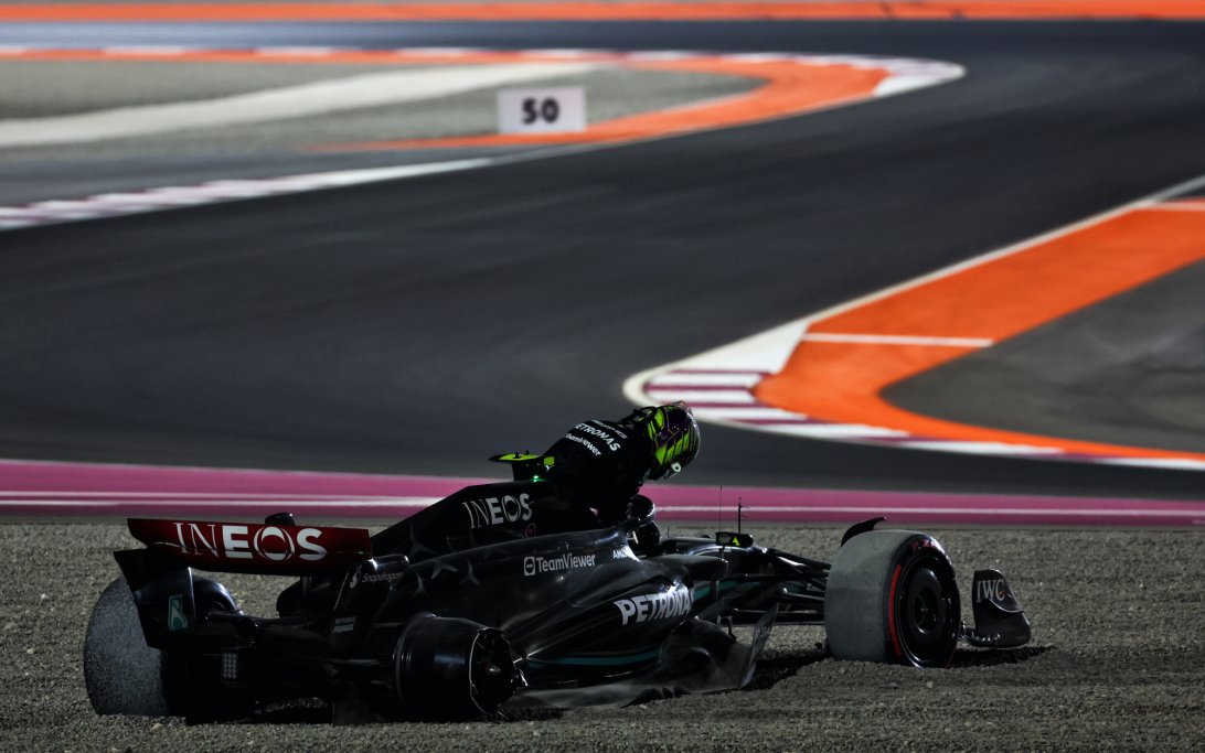 Hamilton Russell crash Qatar