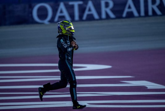 Hamilton crash Qatar