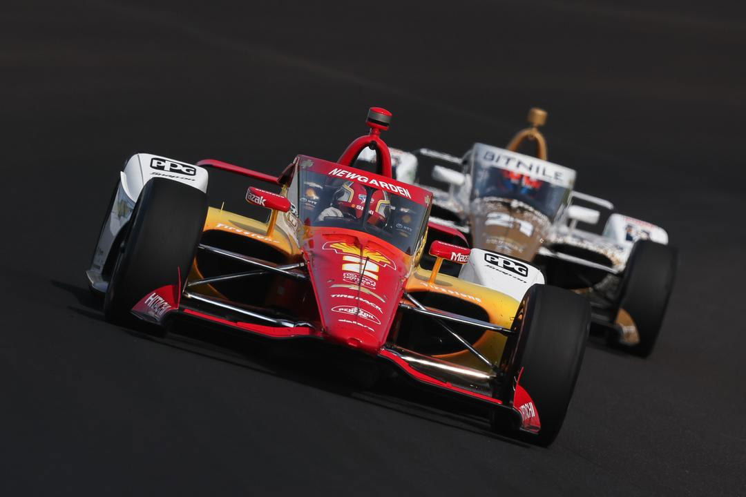 Josef Newgarden and Rinus Vee Kay Indianapolis 500 Practice By Chris Owens Ref Image Without Watermark m80406