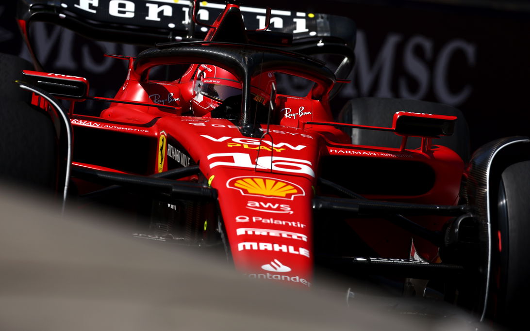 Leclerc Ferrari Baku Friday Qualifying