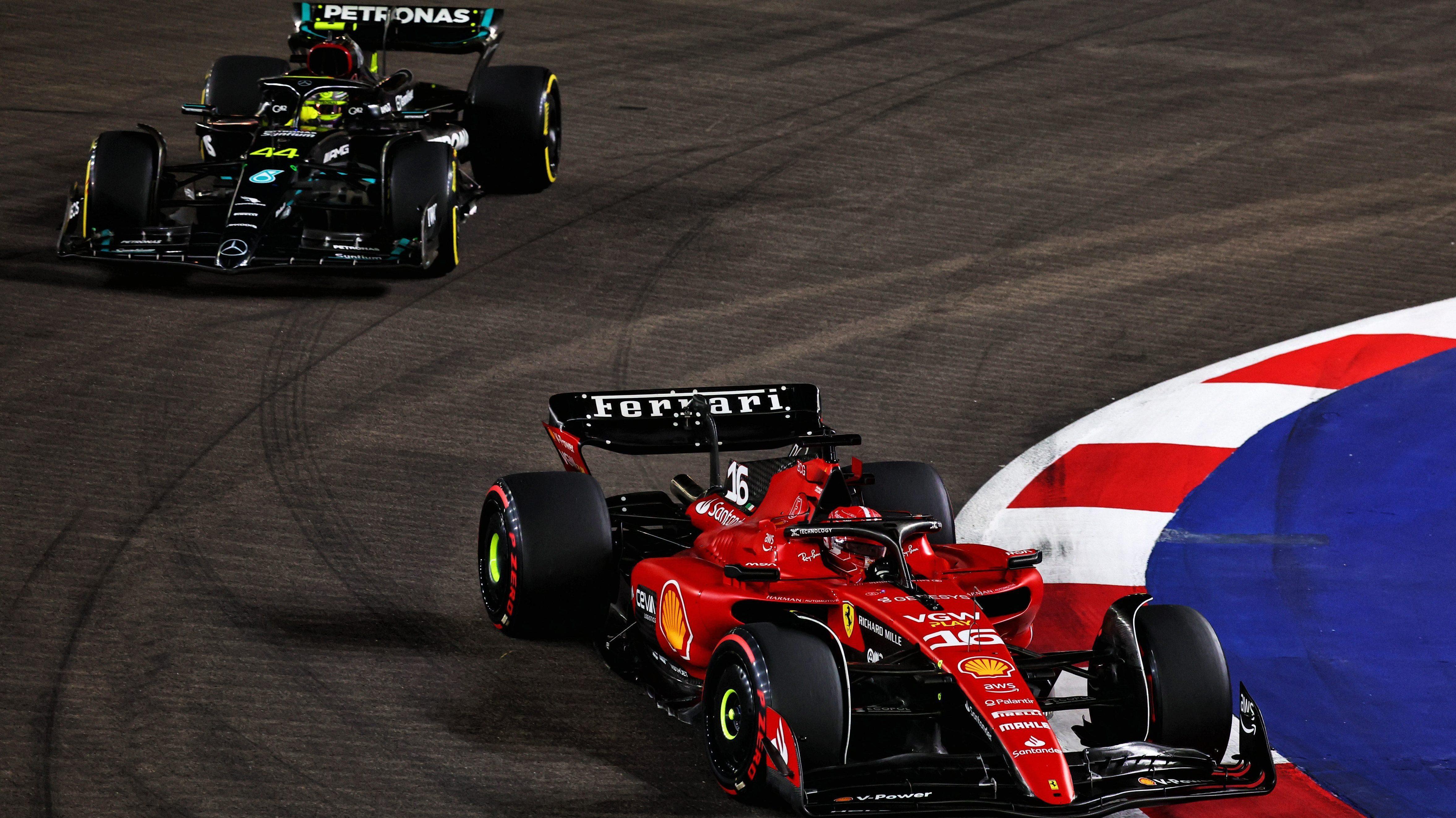 Leclerc Hamilton Singapore