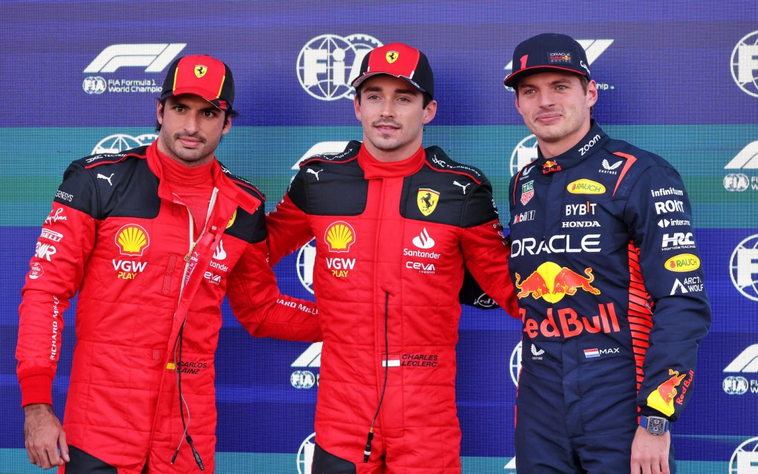 Leclerc Verstappen Sainz Mexico
