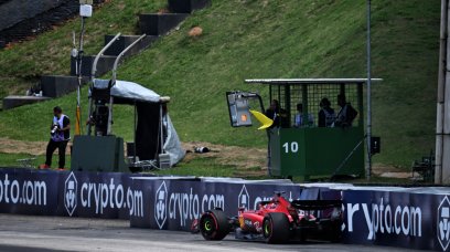 Leclerc crash Brazil