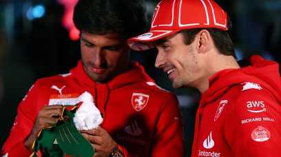 Leclerc en Sainz