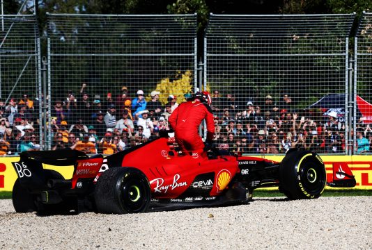 Leclerc Australia crash