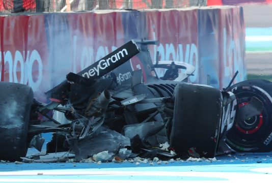 Magnussen crash Mexico