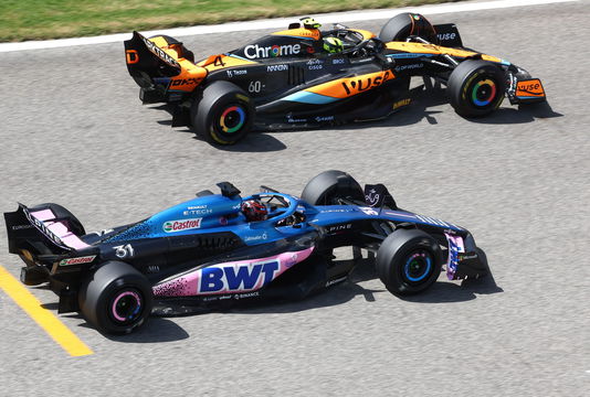 Norris Ocon Bahrain test