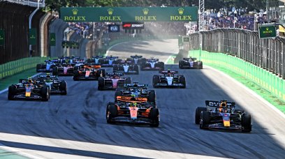 Norris Verstappen Brazil sprint start