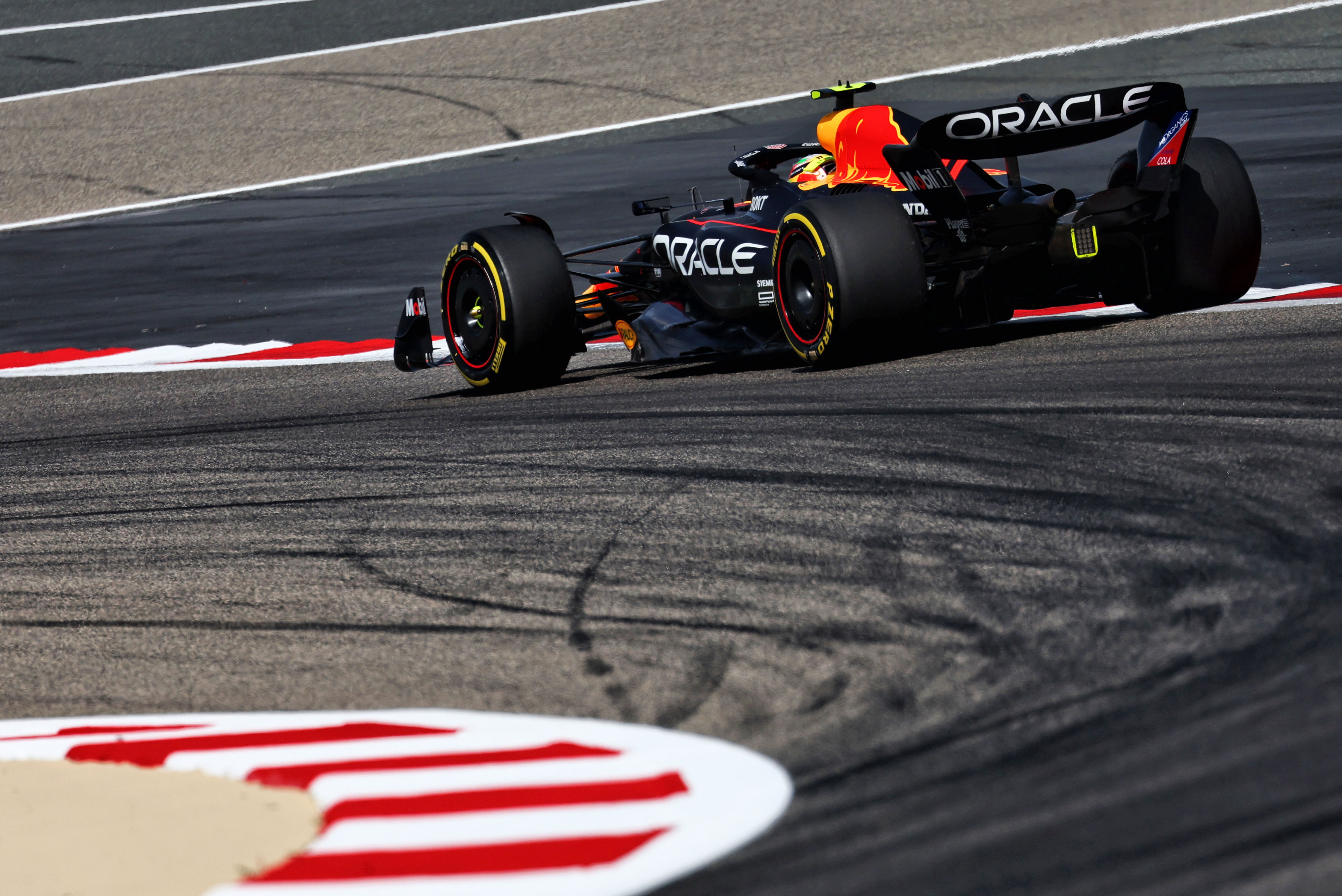 Sergio Perez Red Bull Bahrain Test