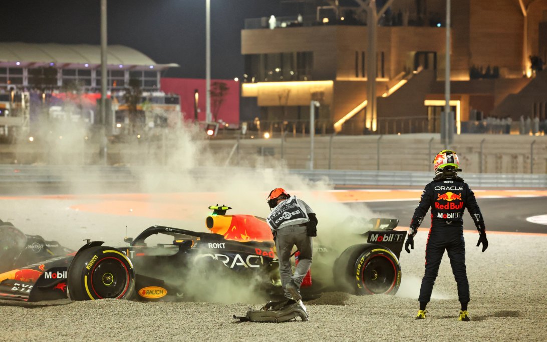 Perez crash Qatar
