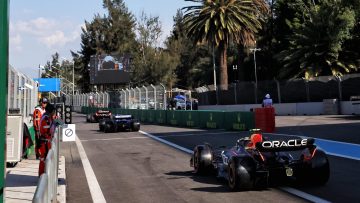 Aangepaste startopstelling Formule 1 GP Mexico 2023 na pitlane-start