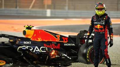 Perez Crash Qatar
