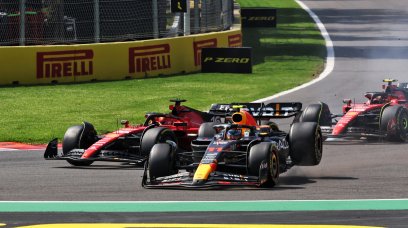 Perez Leclerc Sainz Mexico crash
