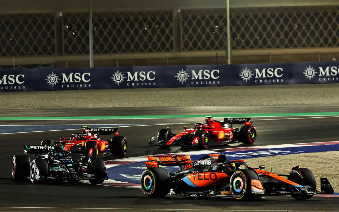 Piastri Russell Leclerc Sainz Qatar