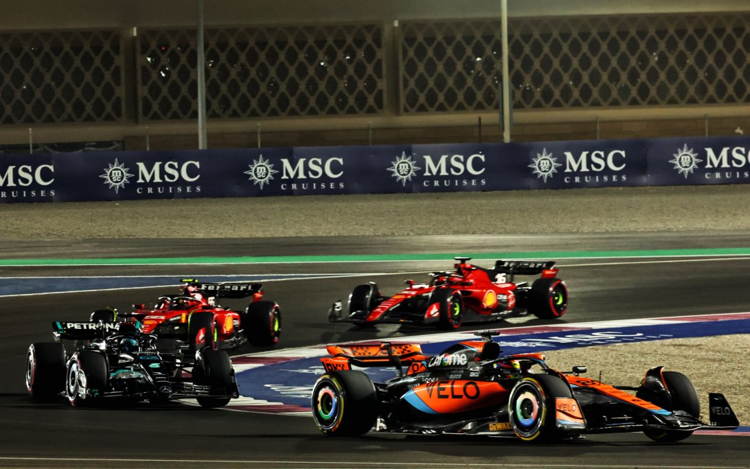 Piastri Russell Leclerc Sainz Qatar