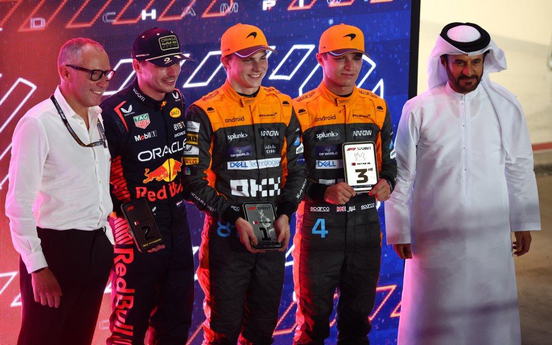 Piastri Noris Verstappen