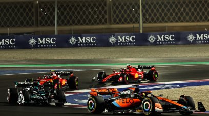 Piastri Russell Leclerc Sainz Qatar