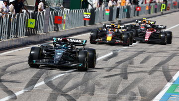 Startopstelling sprintrace Formule 1 GP VS na straf Russell