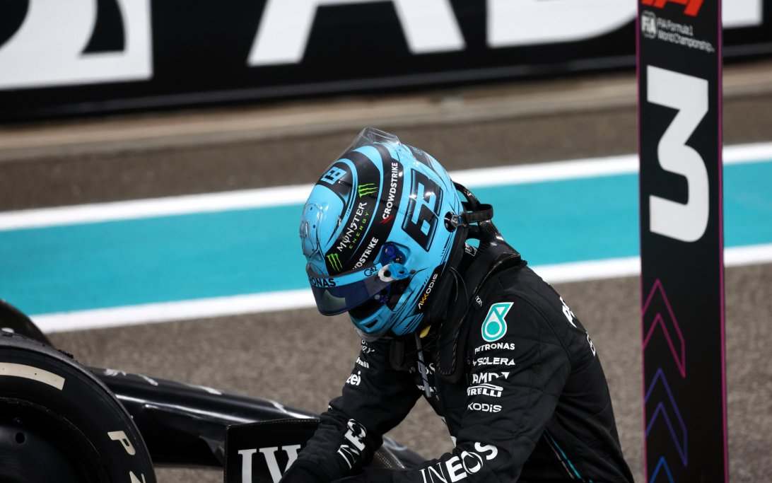 Russell Abu Dhabi podium 4