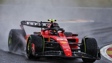 Sainz tops heavily disrupted Belgian Grand Prix practice