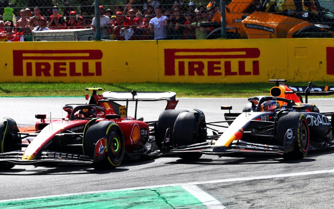 Verstappen Sainz Italy 2023