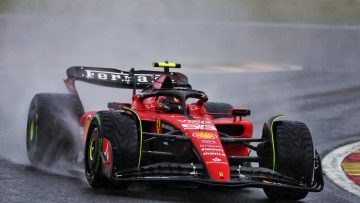 Sainz tops heavily disrupted Belgian Grand Prix practice