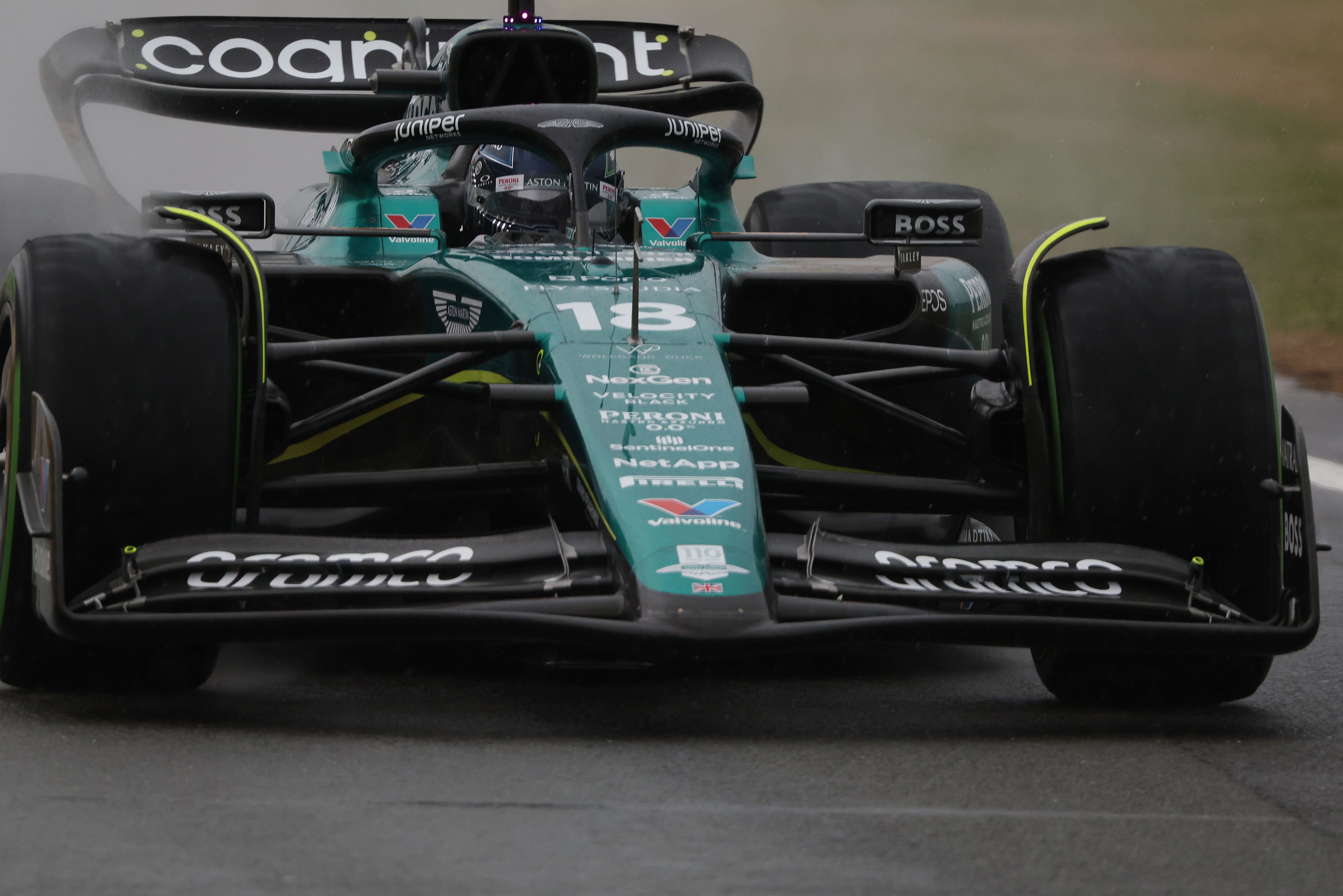 Stroll Silverstone wet