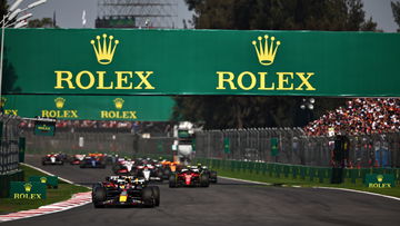 Verstappen cruises to historic Mexican GP win as Perez crashes out
