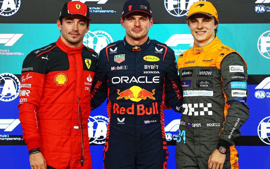 Verstappen Leclerc Piastri Abu Dhabi