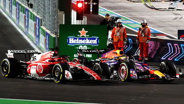 Video: Verstappen pakt agressief de leiding bij start GP Las Vegas, chaos in het middenveld