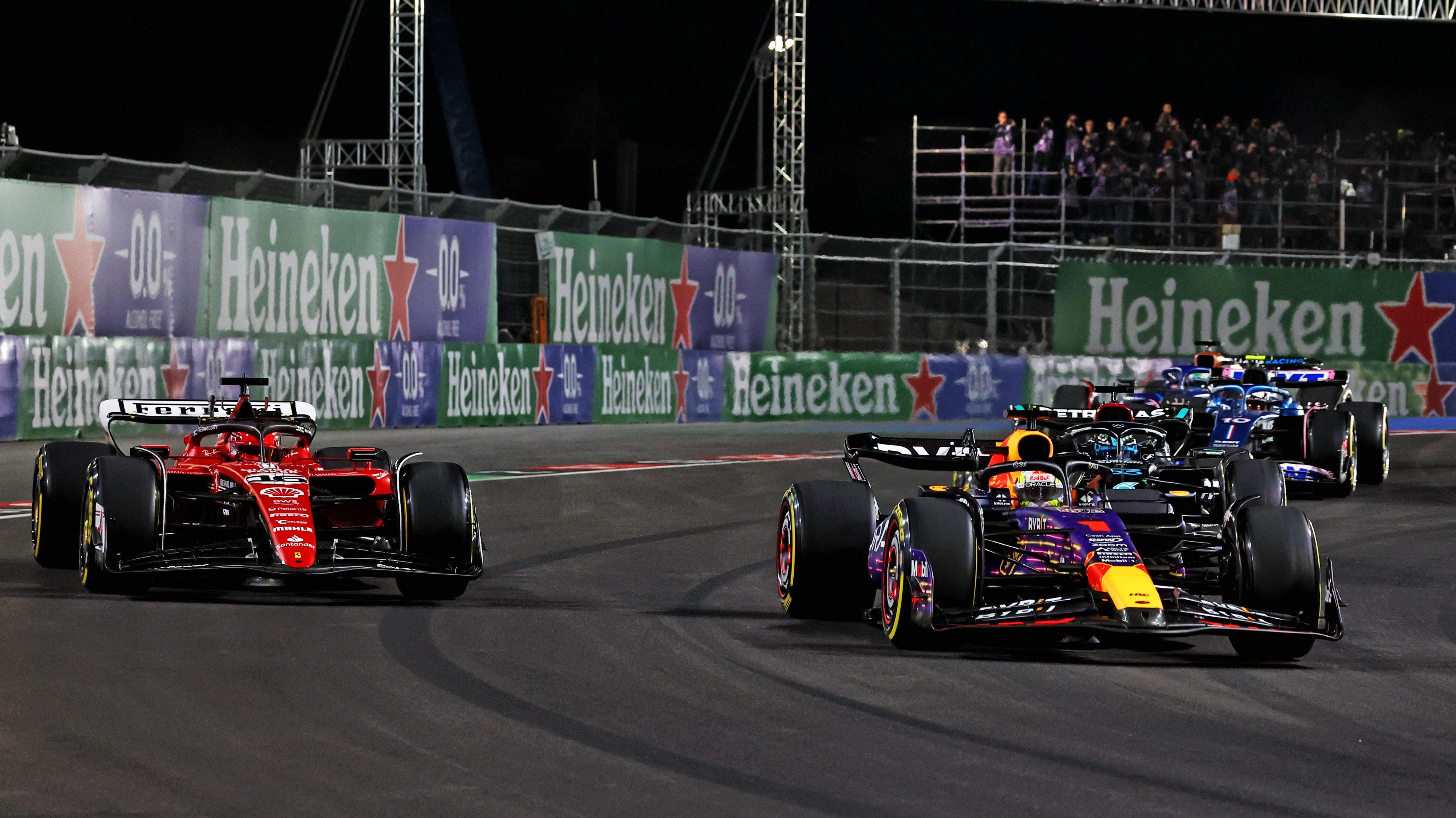 Verstappen Leclerc  Las Vegas