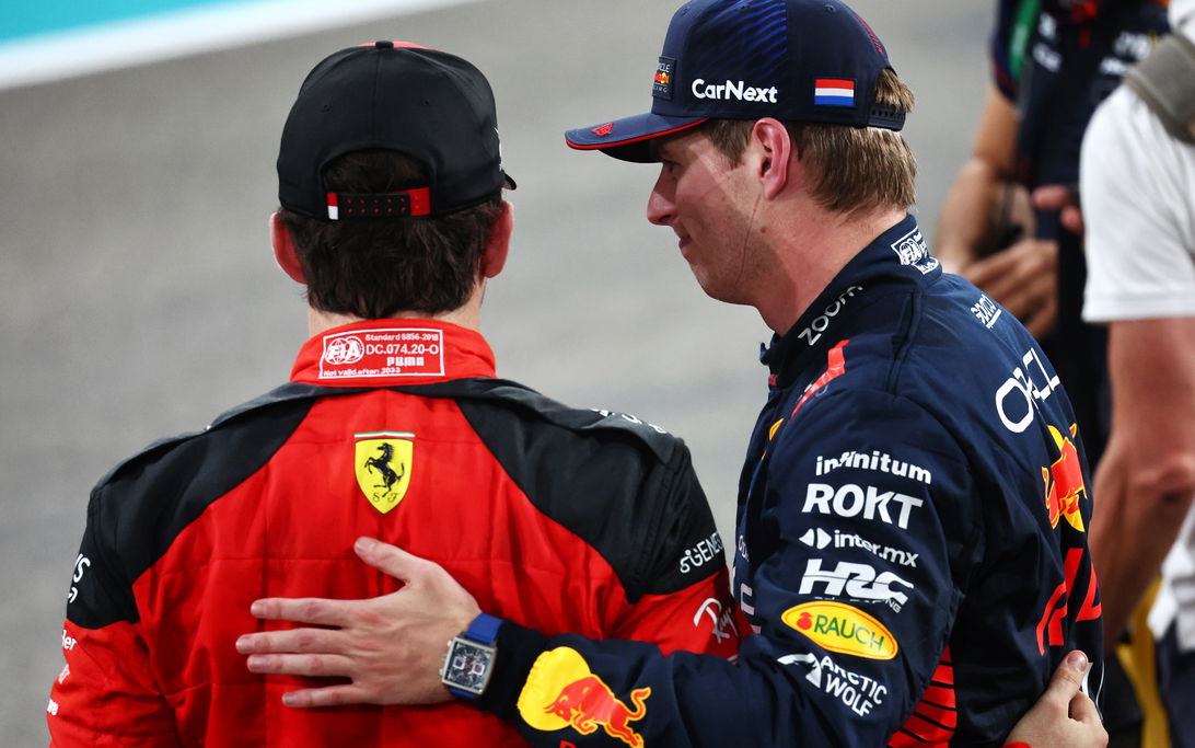 Leclerc Verstappen Abu Dhabi