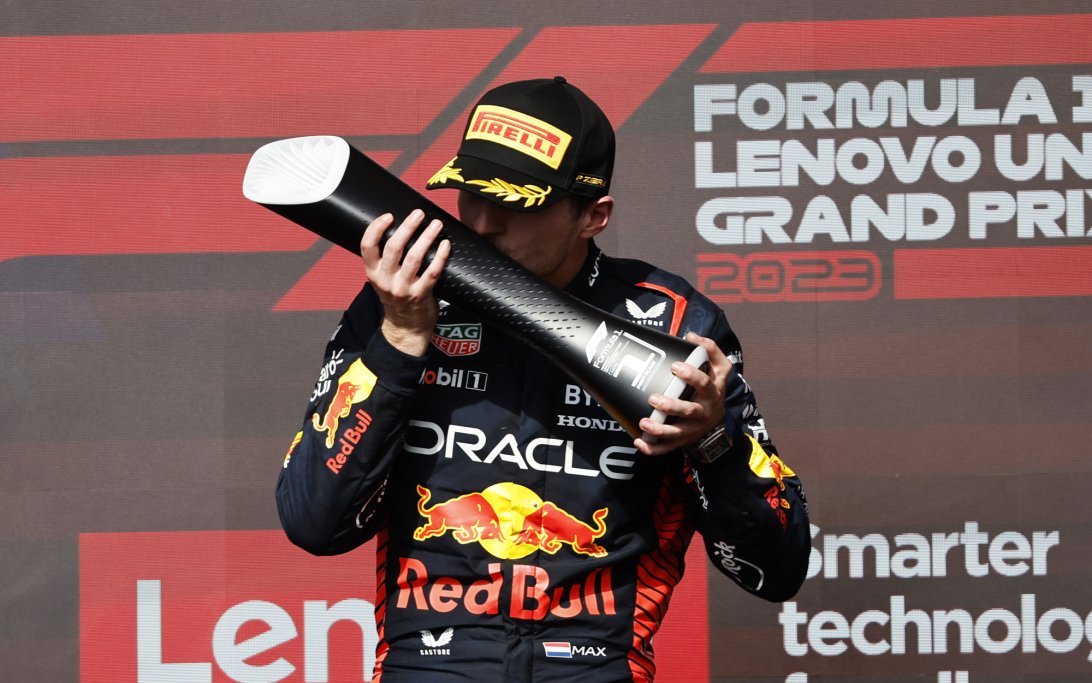 Verstappen US GP WIN kiss