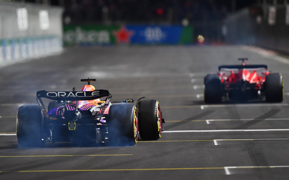 Verstappen Leclerc  Las Vegas
