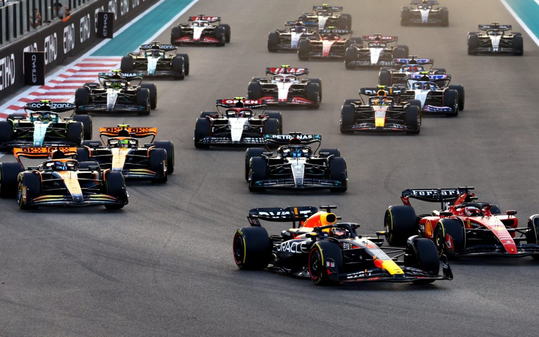 Verstappen start Abu Dhabi 2023