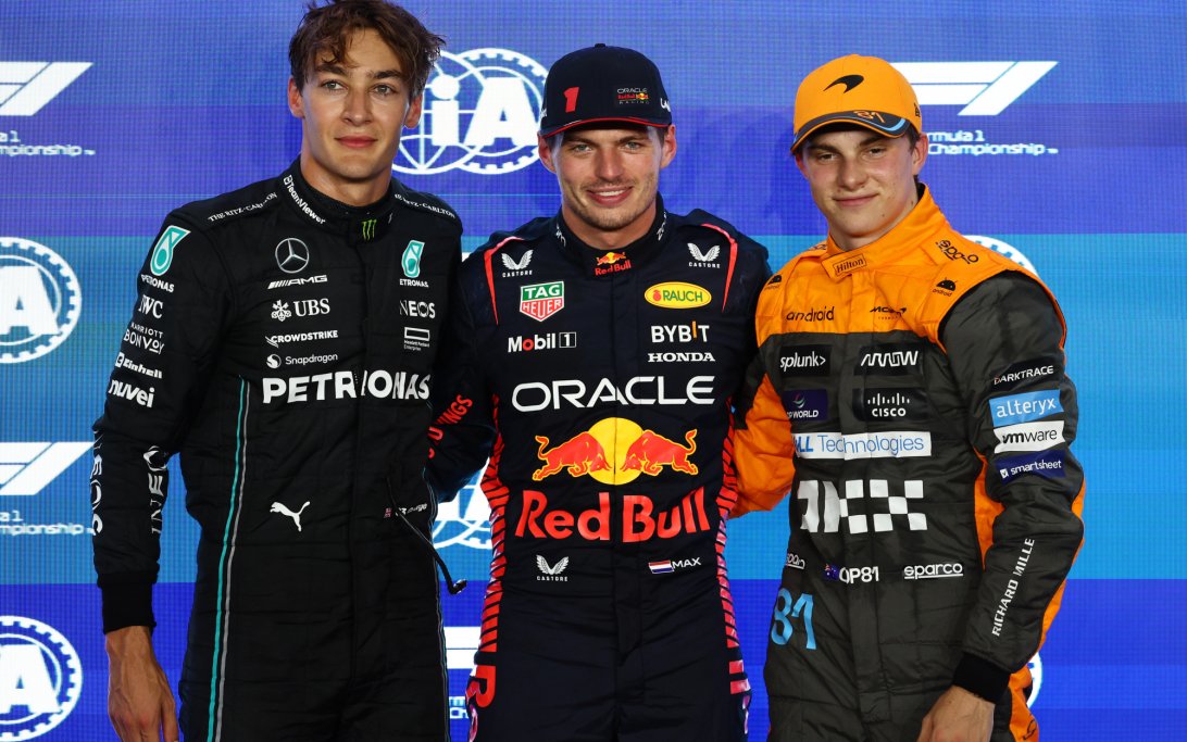 Verstappen Norris Russell Qatar