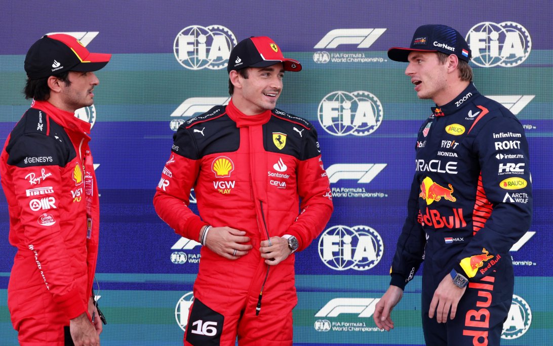 Verstappen Leclerc Sainz Mexico