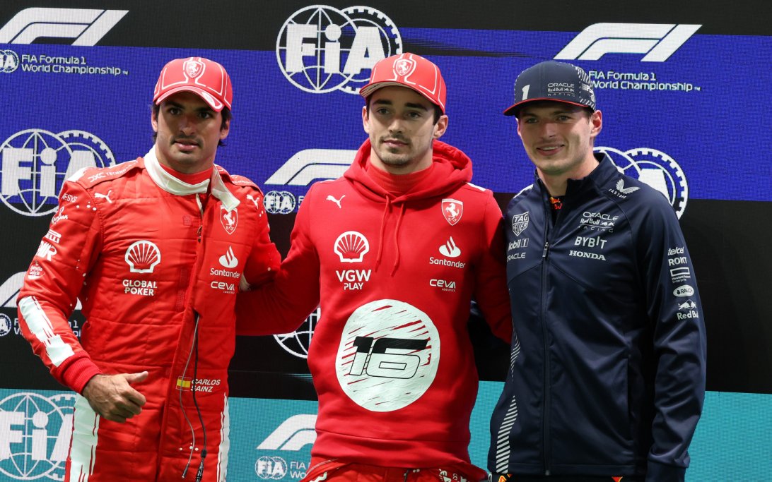 Verstappen Las Vegas Sainz Leclerc